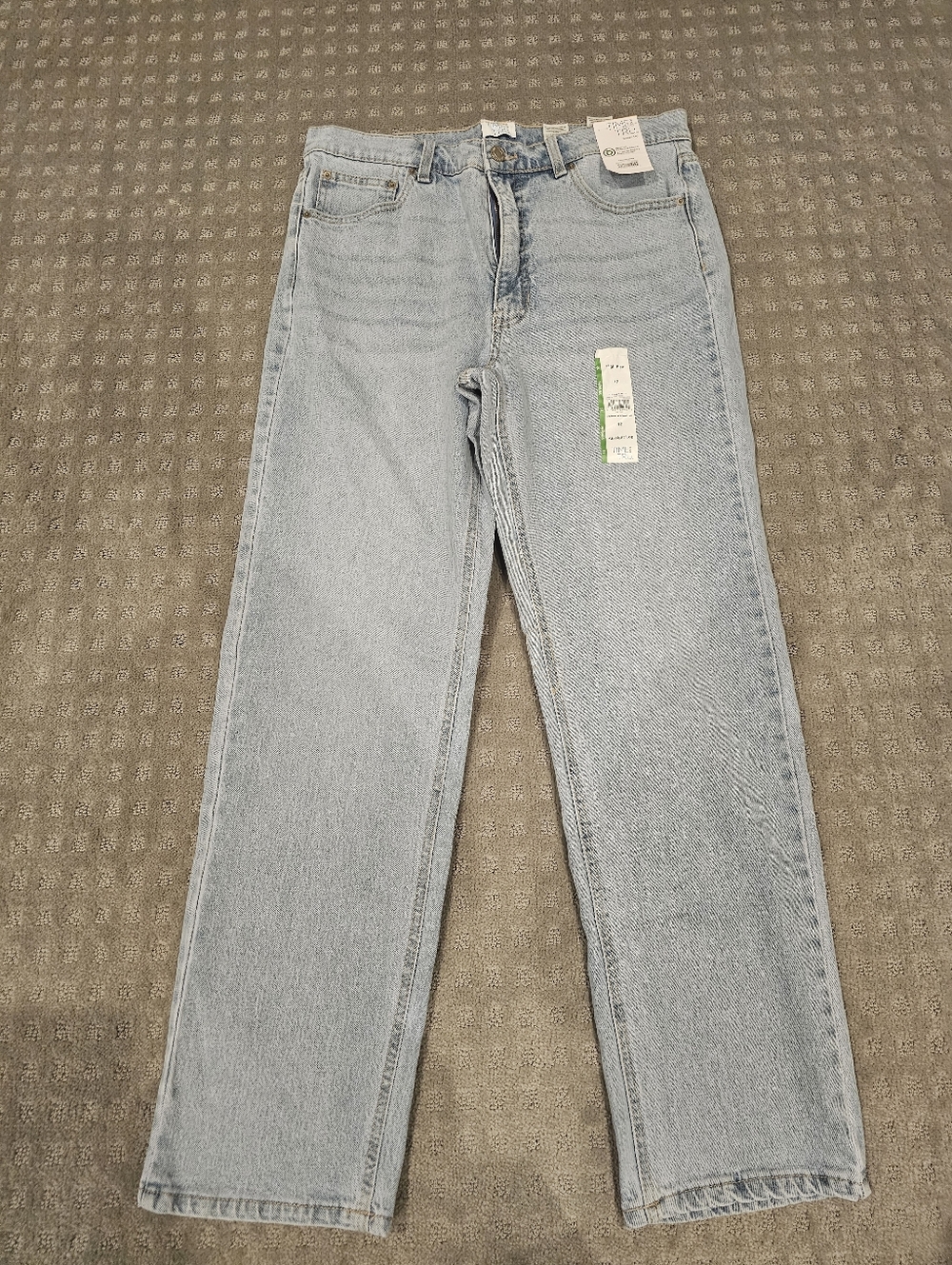Time And Tru Straight Leg Jeans, Size 12, NWT